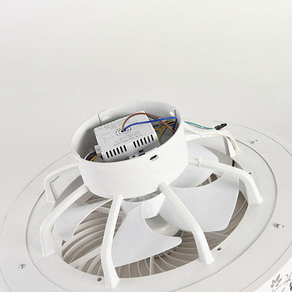 Moderne ronde houten LED plafondventilator met licht