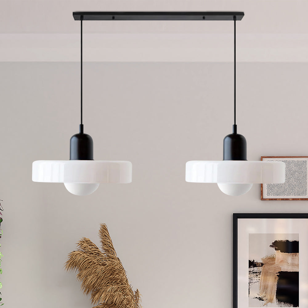 Bauhaus glas-in-lood hanglamp