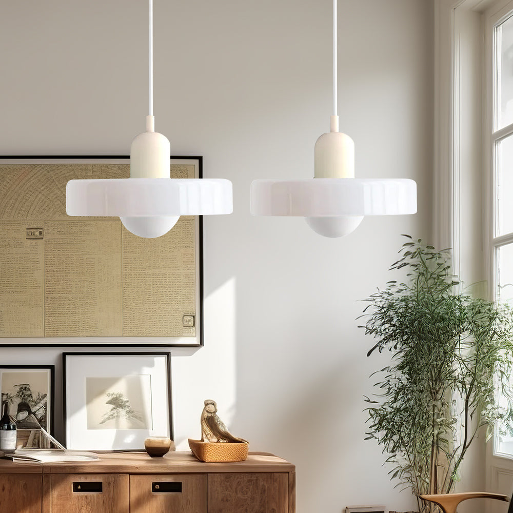 Bauhaus glas-in-lood hanglamp