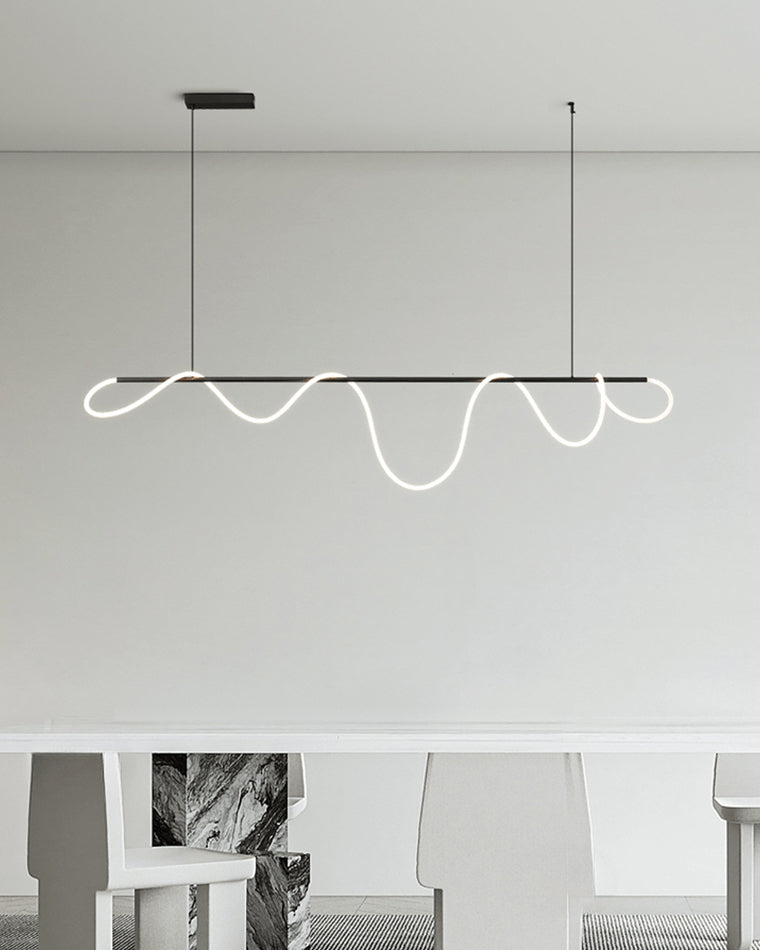 Moderne LED-hanglamp met touwpatroon