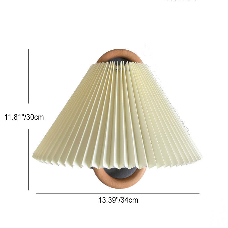 Moderne geplooide wandlamp