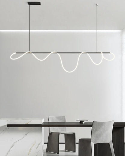 Moderne LED-hanglamp met touwpatroon