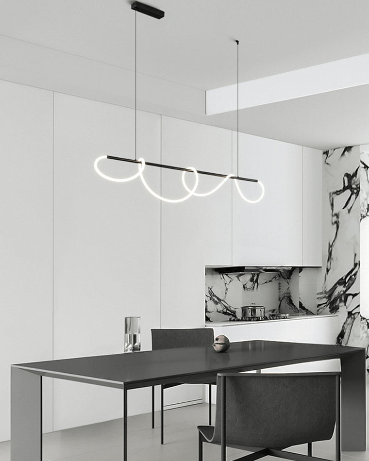 Moderne LED-hanglamp met touwpatroon