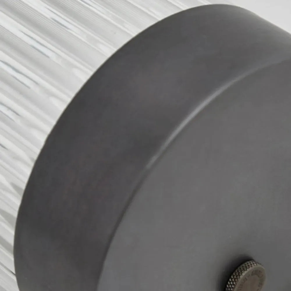 Moderne halfcilindrische metalen/glazen buitenmuurlamp
