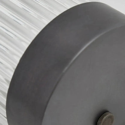 Moderne halfcilindrische metalen/glazen buitenmuurlamp