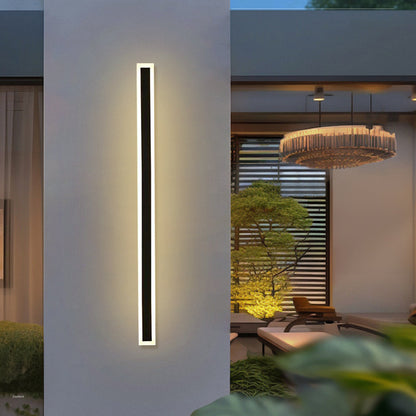 Zwarte moderne LED buitenmuurlamp IP65