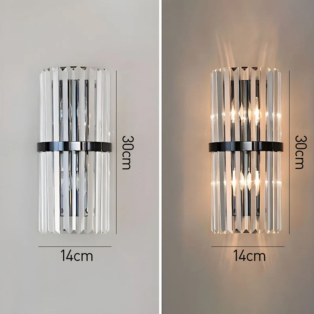 Luxe wandlamp van roestvrij staal