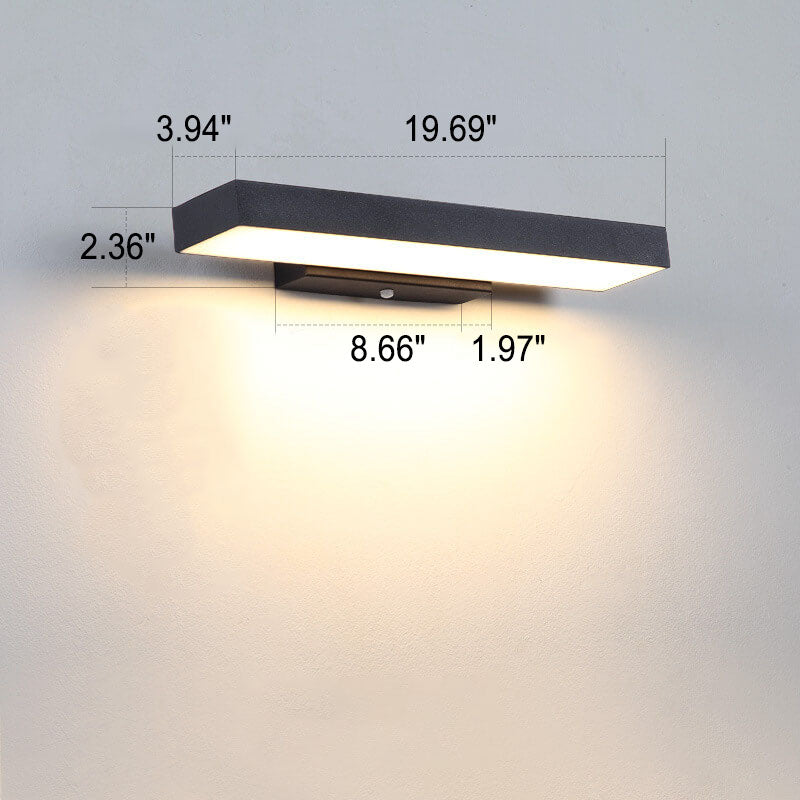 Slanke waterdichte wandlamp