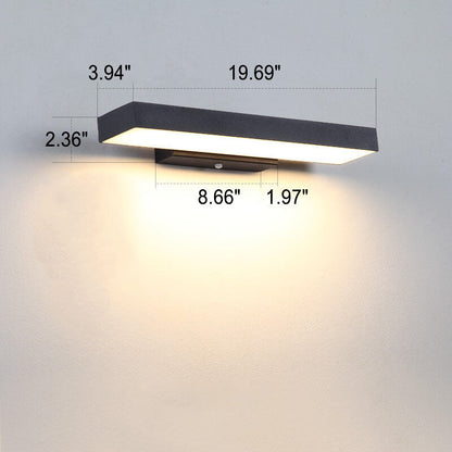 Slanke waterdichte wandlamp
