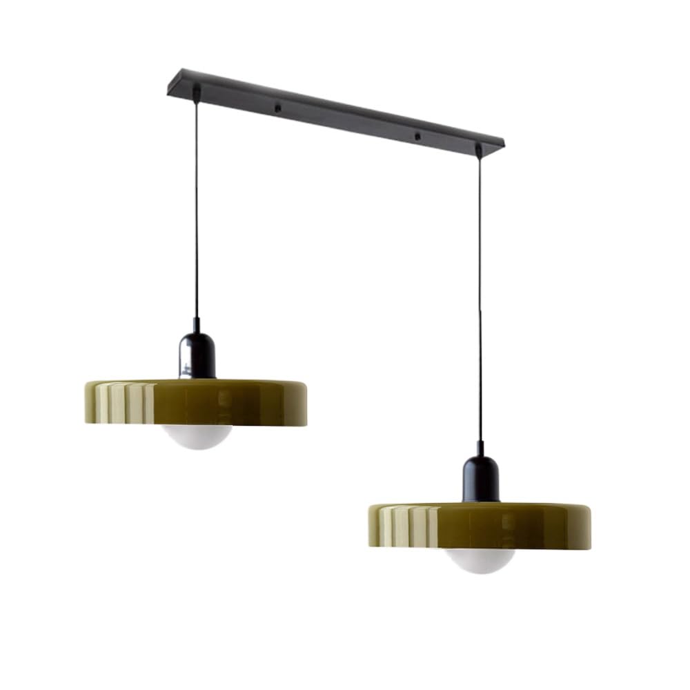 Bauhaus glas-in-lood hanglamp