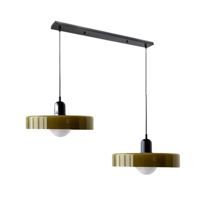 Bauhaus glas-in-lood hanglamp