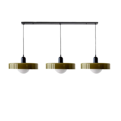 Driedubbele glazen hanglamp