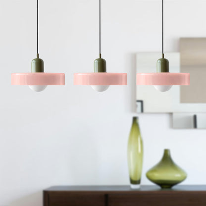 Driedubbele glazen hanglamp
