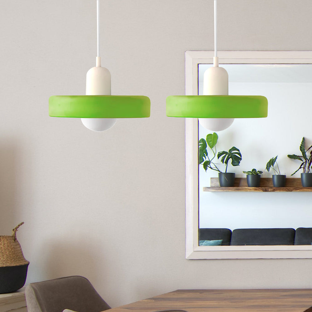 Bauhaus glas-in-lood hanglamp