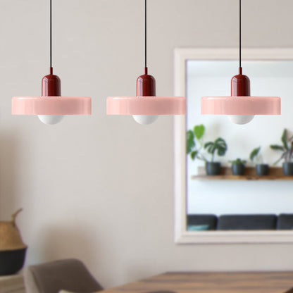 Driedubbele glazen hanglamp