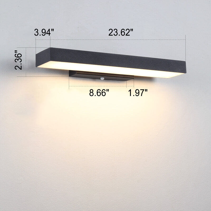 Slanke waterdichte wandlamp