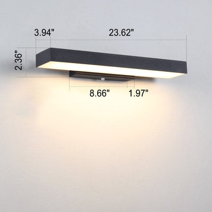 Slanke waterdichte wandlamp