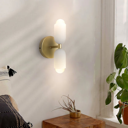 Moderne dubbele wandlamp