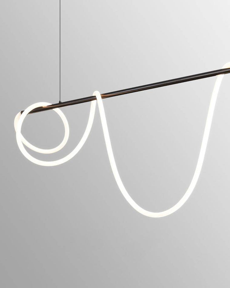 Moderne LED-hanglamp met touwpatroon