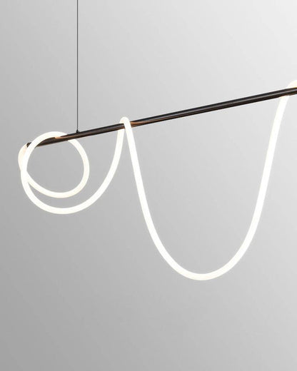 Moderne LED-hanglamp met touwpatroon
