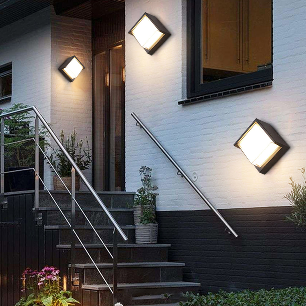 Geometrische LED buitenmuurlamp