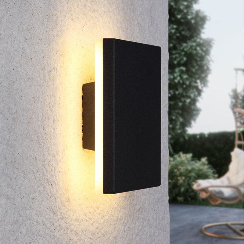 Moderne geometrische LED buitenmuurlamp