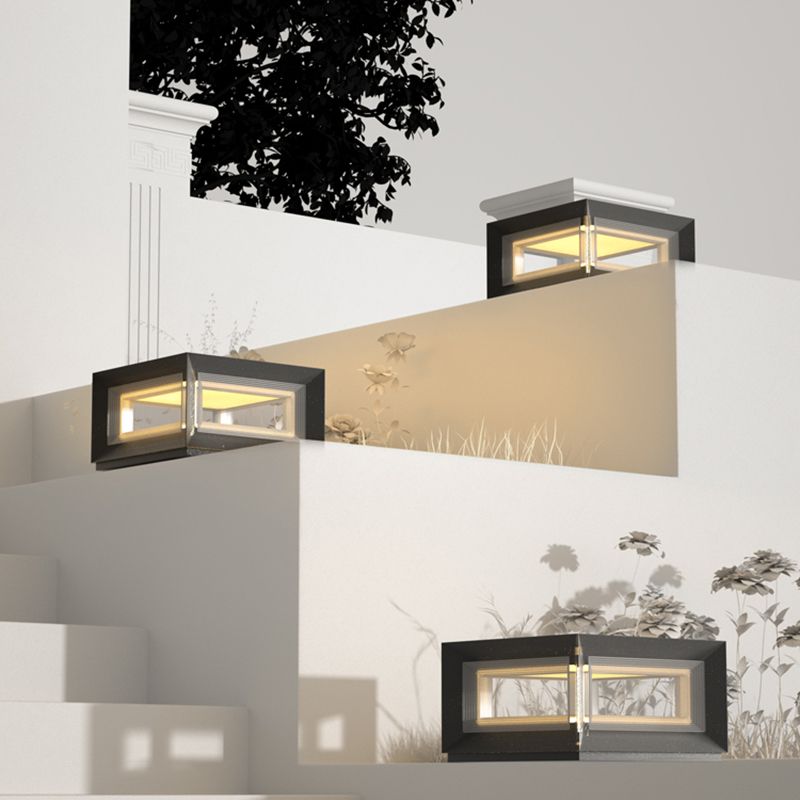 Moderne LED kubus buitenpaalverlichting