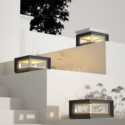 Moderne LED kubus buitenpaalverlichting