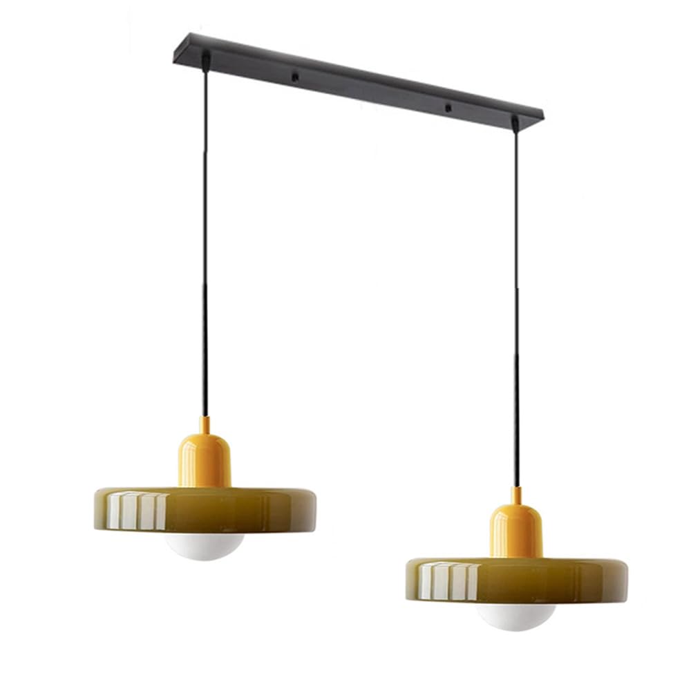 Bauhaus glas-in-lood hanglamp