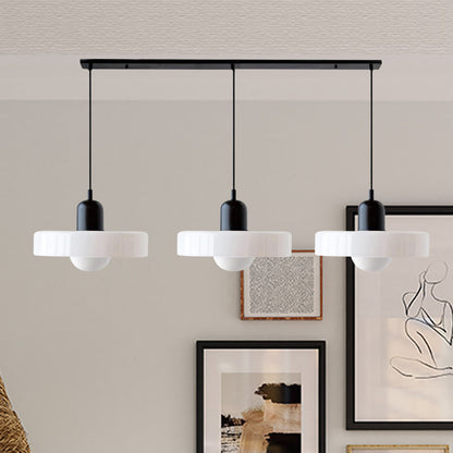 Driedubbele glazen hanglamp
