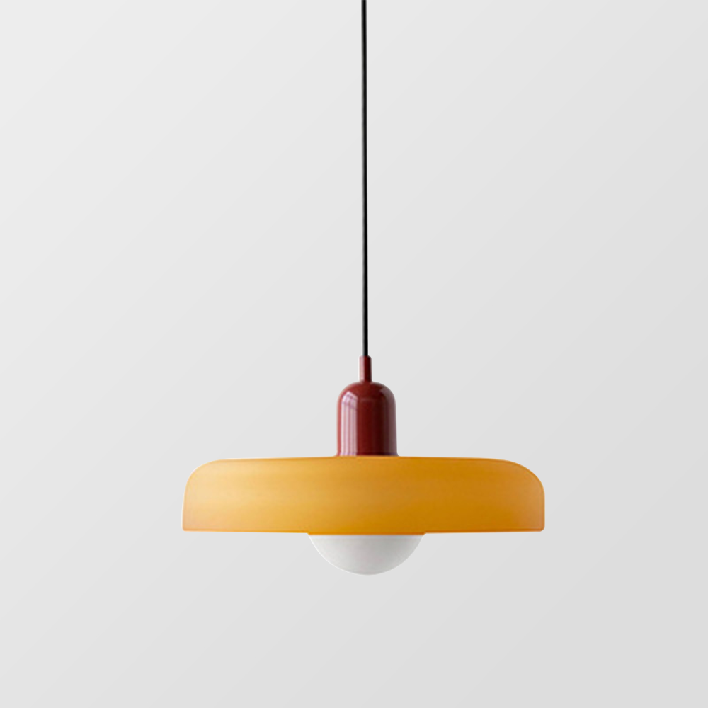 Kleurrijke Bauhaus glazen hanglamp