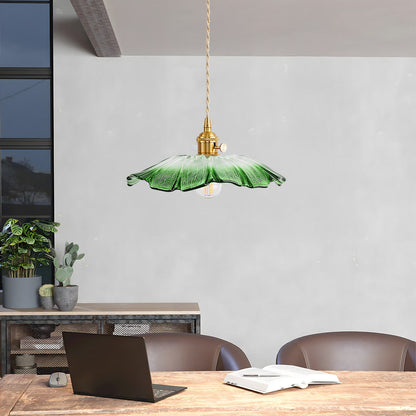 Retro Bloemen Glazen Hanglamp