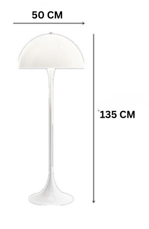 Moderne paddenstoel vloerlamp