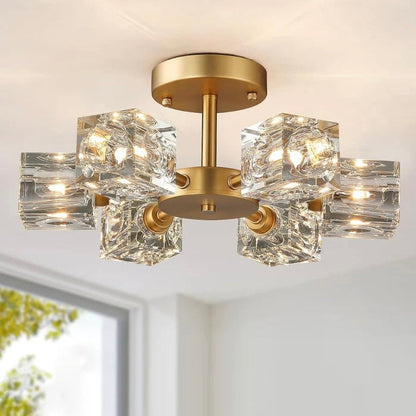 Kristal Druppel Gouden Slaapkamerlamp