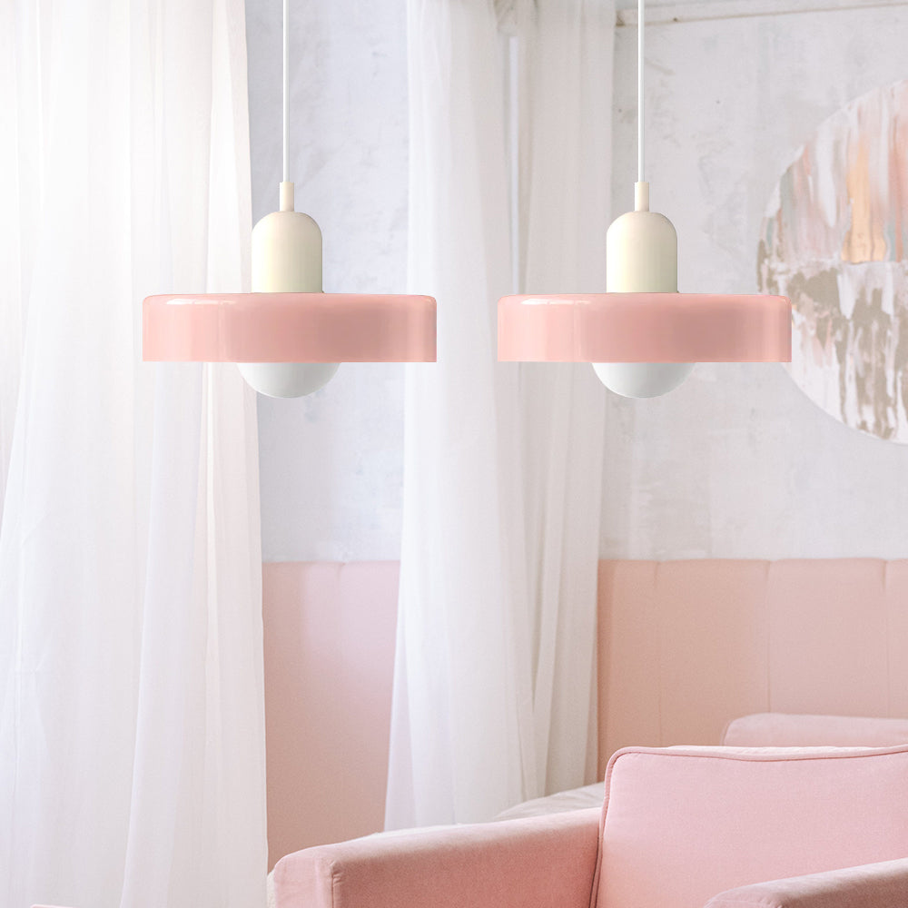 Bauhaus glas-in-lood hanglamp