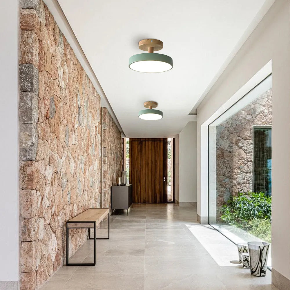 Ronde ijzeren LED-plafondlamp