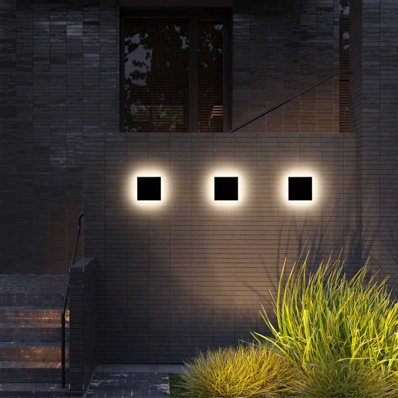 Moderne geometrische LED buitenmuurlamp