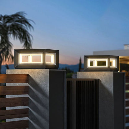 Moderne LED kubus buitenpaalverlichting