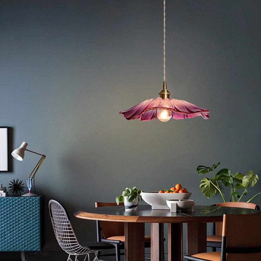 Retro Bloemen Glazen Hanglamp