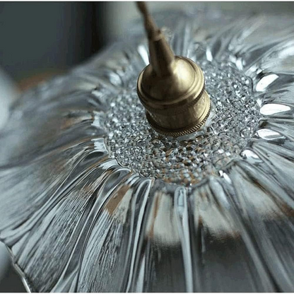 Retro Bloemen Glazen Hanglamp