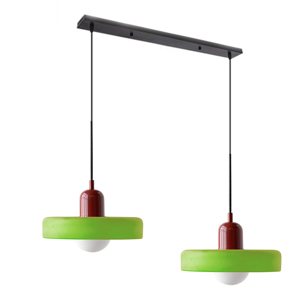 Bauhaus glas-in-lood hanglamp