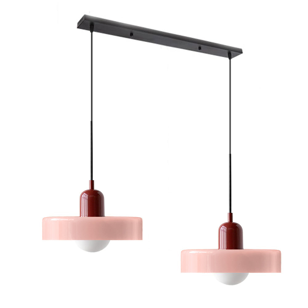 Bauhaus glas-in-lood hanglamp