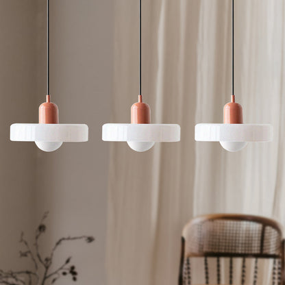 Driedubbele glazen hanglamp
