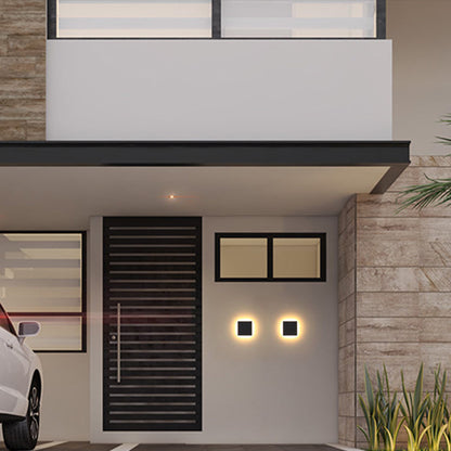 Moderne geometrische LED buitenmuurlamp