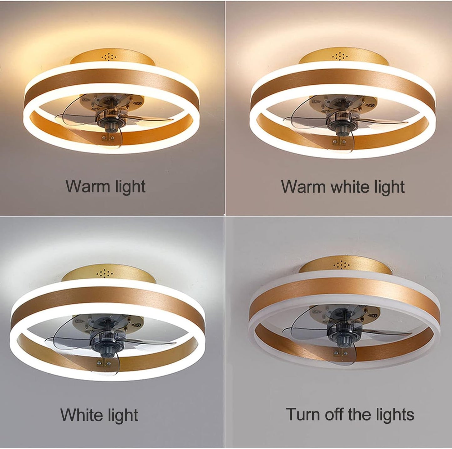 Inbouwplafondventilator met LED