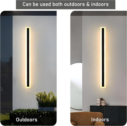 Zwarte moderne LED buitenmuurlamp IP65