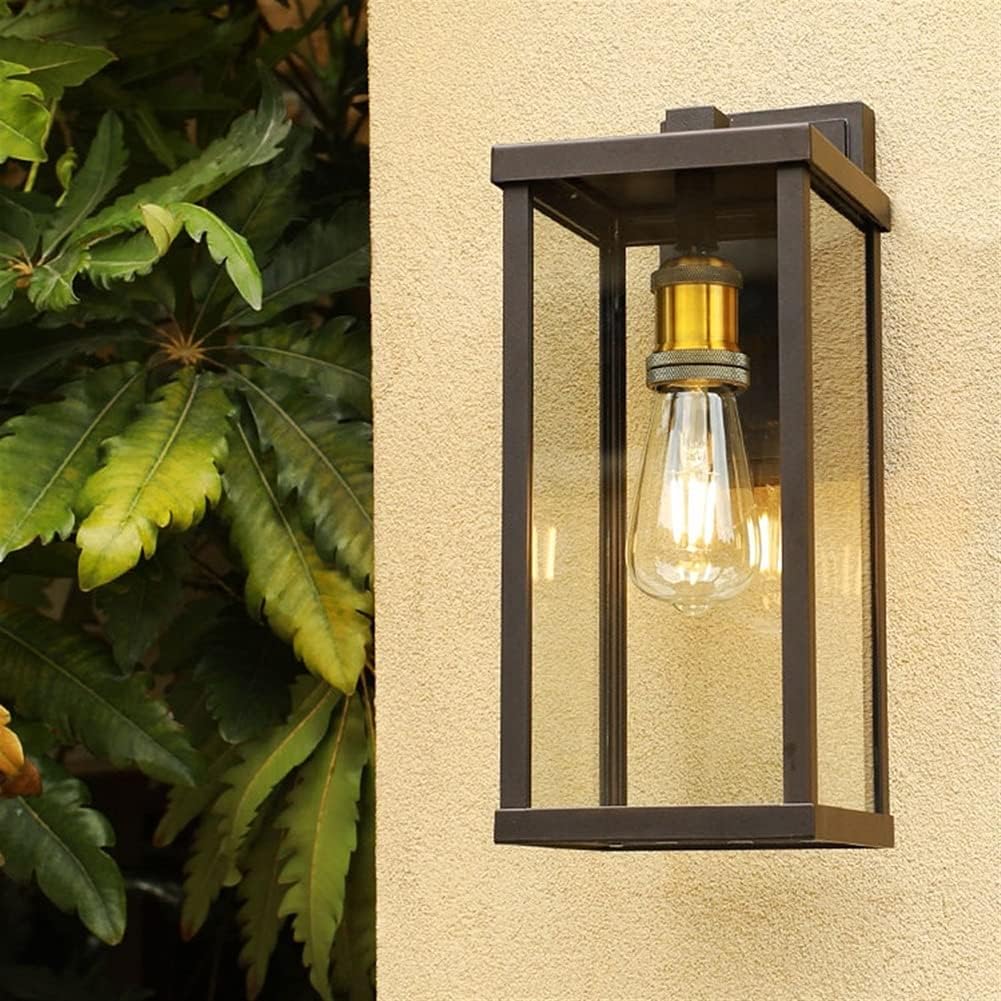 Rechthoekige buitenlantaarn wandlamp
