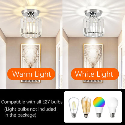 Set van 2 Kristallen Plafondlampen