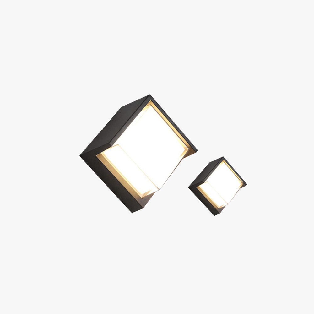 Geometrische LED buitenmuurlamp