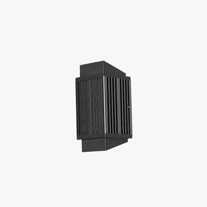 Ray moderne ronde/rechthoekige metalen buitenwandlamp, zwart